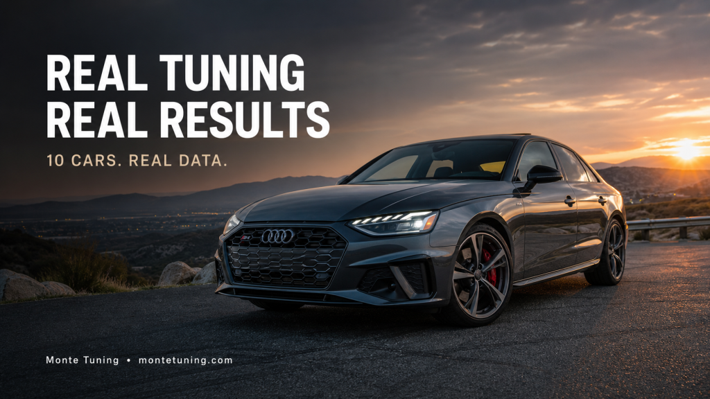 ECU Tuning Results: Real Before and After Data from 10 Cars