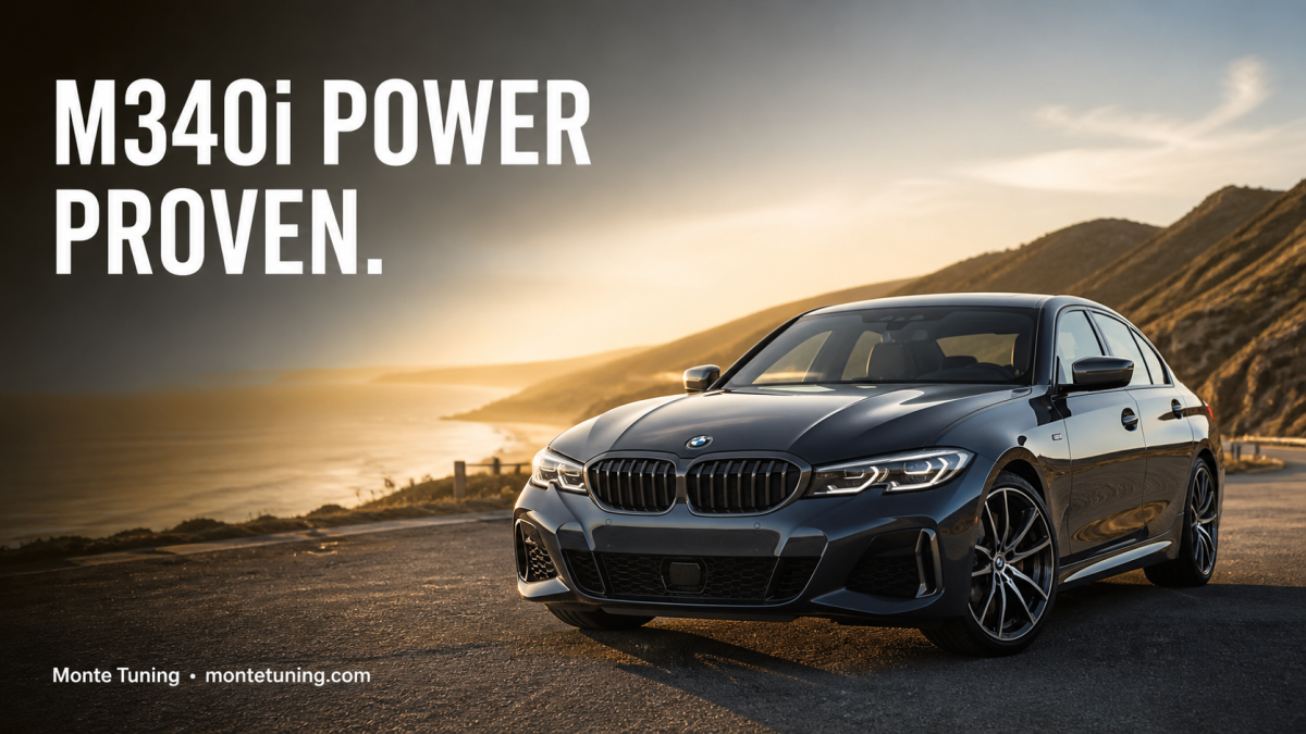 BMW M340i B58 Tuning: Monte GTR Performance Results vs Stock